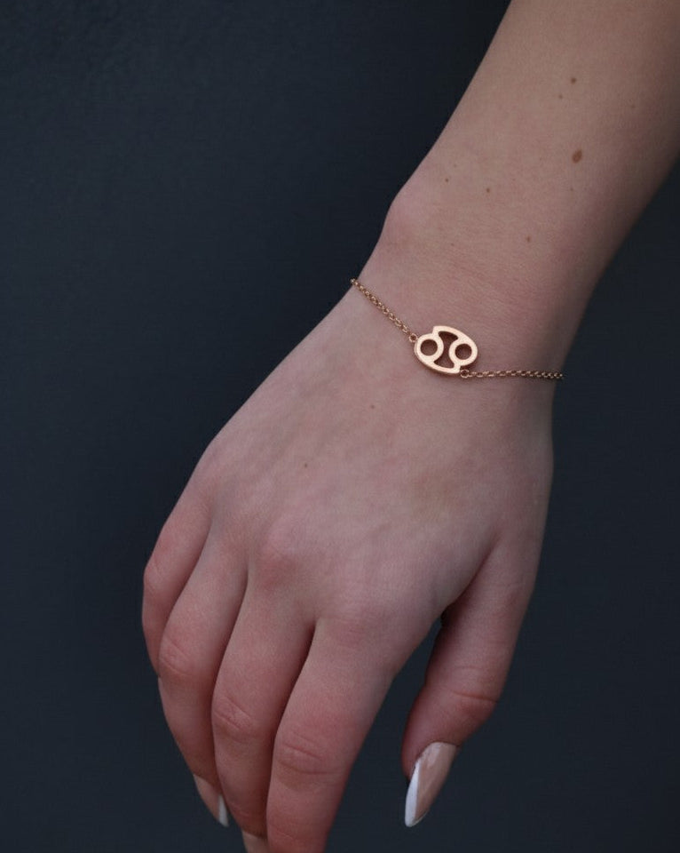 дамска зодиакална гривна Рак