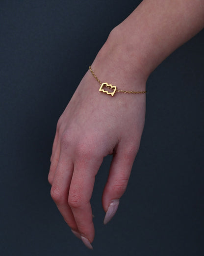 дамска зодиакална гривна Водолей