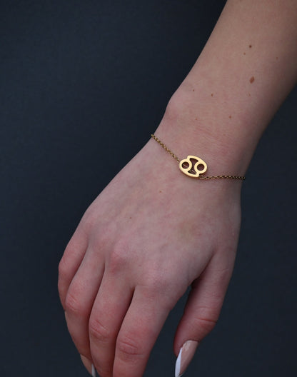 дамска зодиакална гривна Рак