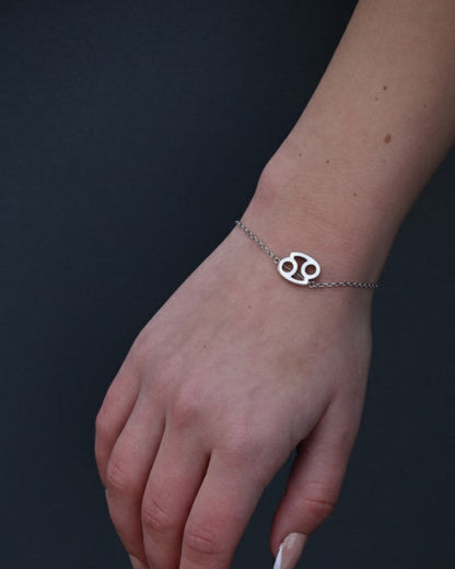 дамска зодиакална гривна Рак