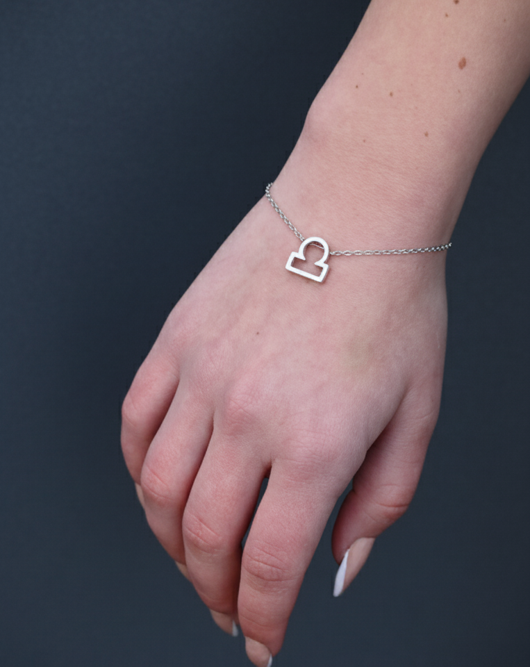 дамска зодиакална гривна Везни