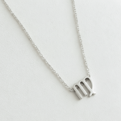 Зодиакално колие Дева със символ на зодията